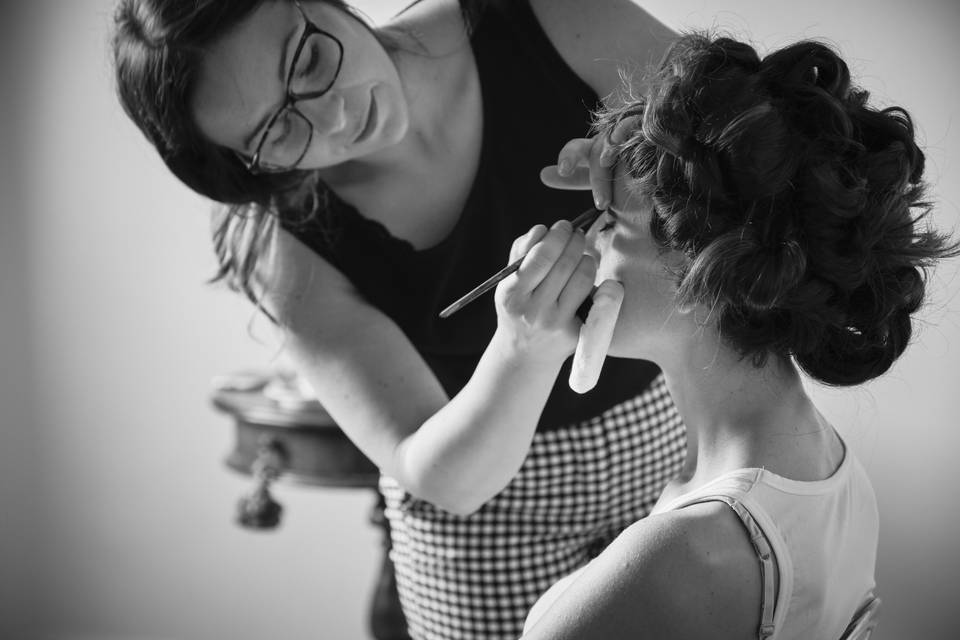 Preparativi make-up and hair