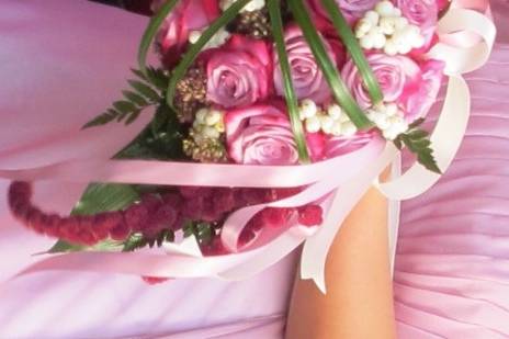 Bouquet sposa rosa