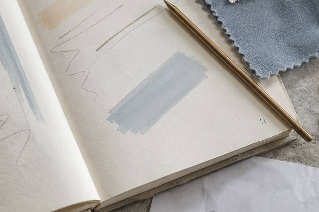 Studio di palette, materiali e