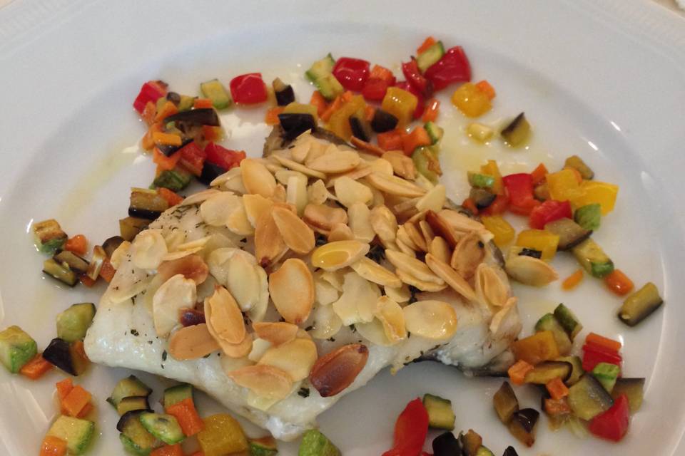 Filetto di branzino in crosta