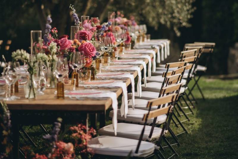 An Italian wedding dinner