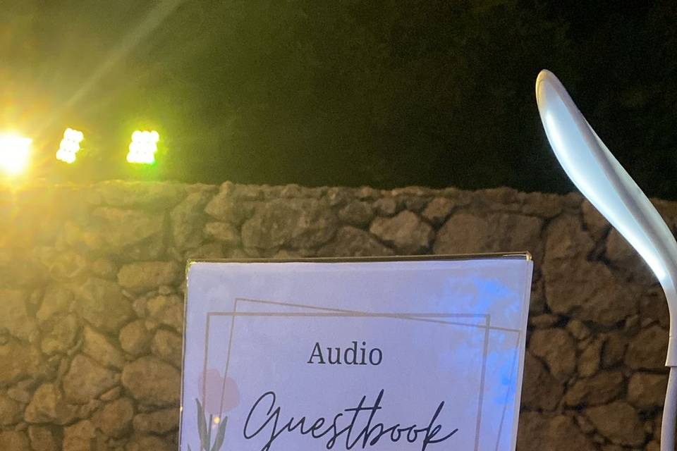 Audio guestbook