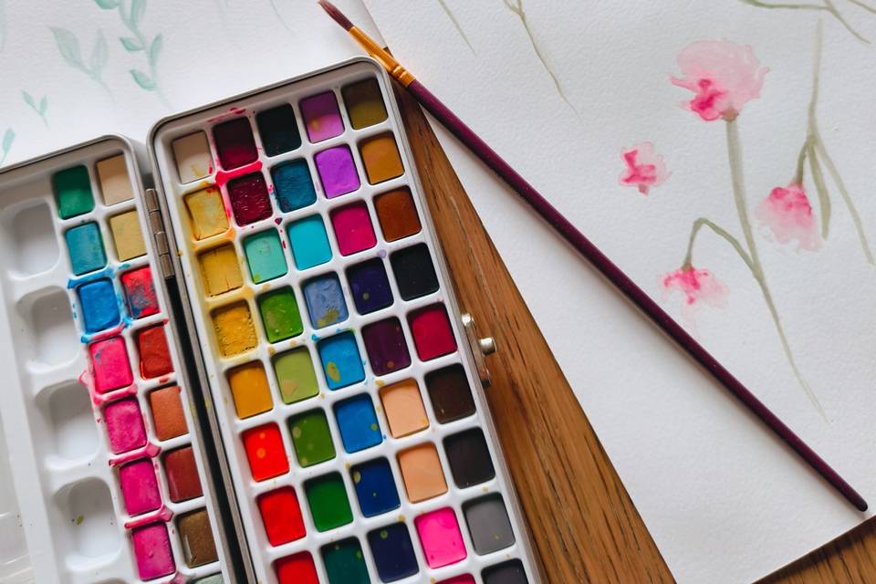 Disegno grafiche acquerello