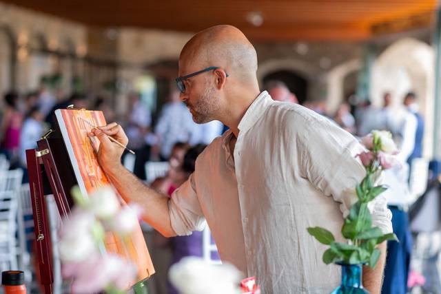 Italian Wedding Painter | Martin Cambriglia Live Painting