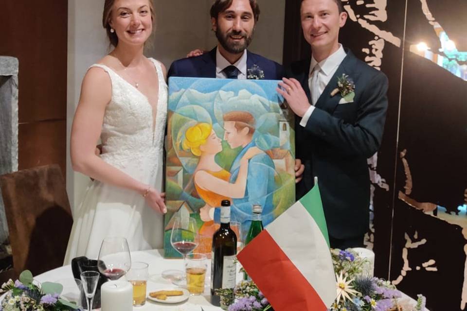 Nozze Italia quadro sposi