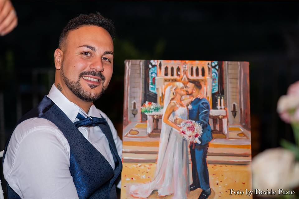 Italian Wedding Painter | Martin Cambriglia Live Painting