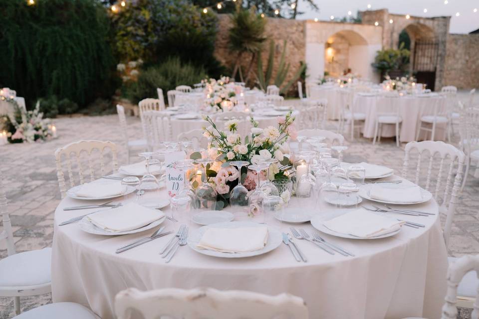 Allestimento tavoli