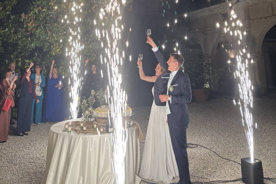 Taglio torta con Sparkular