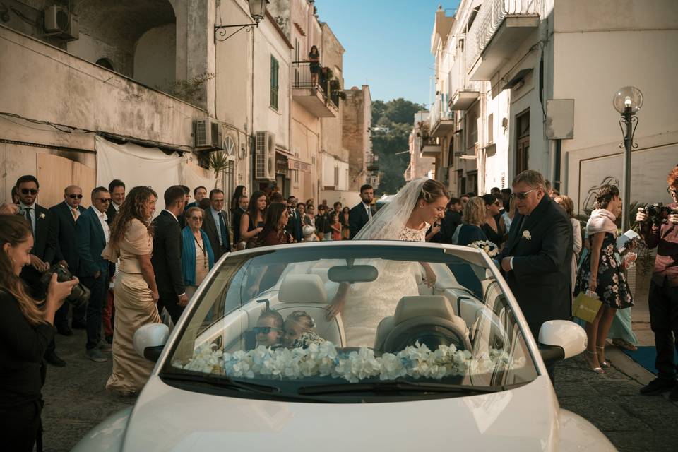 Arrivo in chiesa