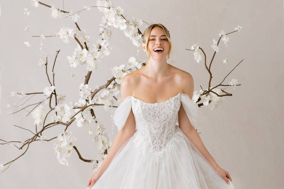 Amigoni sposa pizzo chantilly