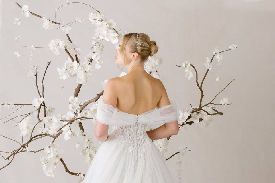 Amigoni sposa pizzo chantilly
