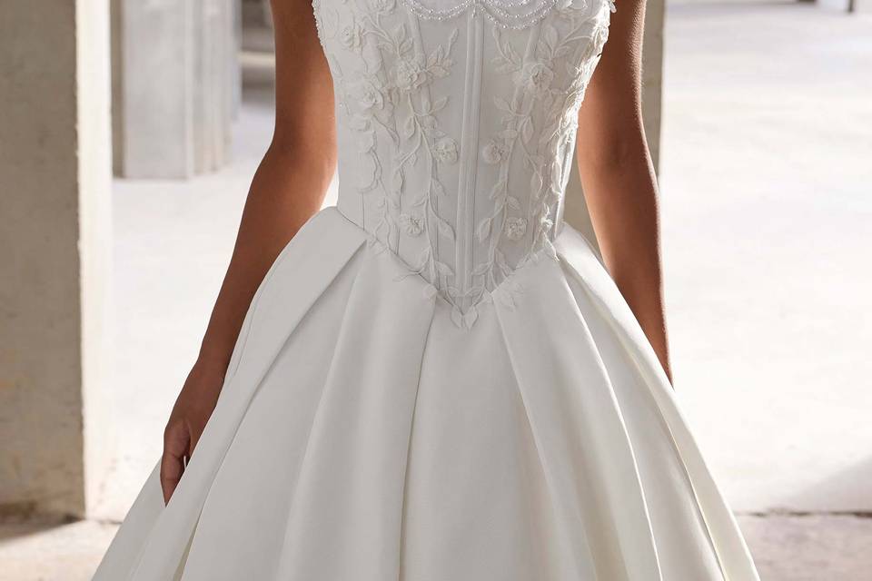 Amigoni Sposa corsetto mikado