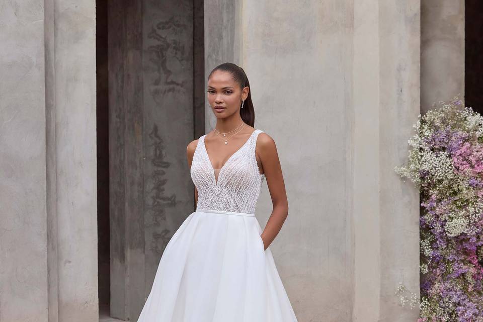 Amigoni Sposa lucente organza