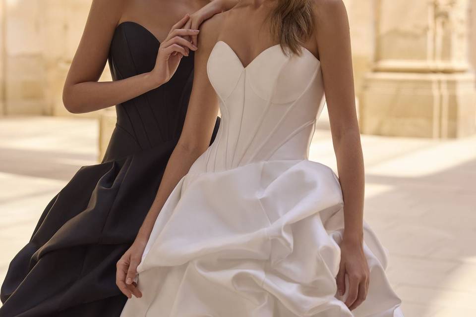 Amigoni Sposa mikado bianco