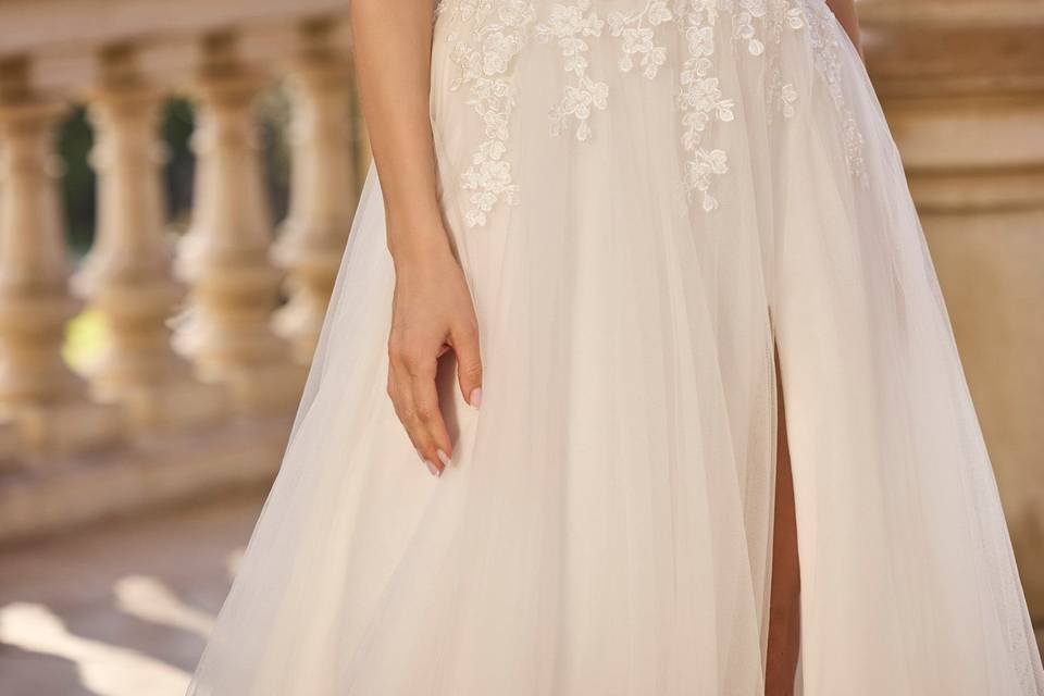 Amigoni Sposa manica cadente