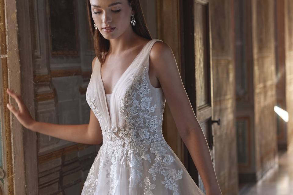 Amigoni sposa tulle e organza