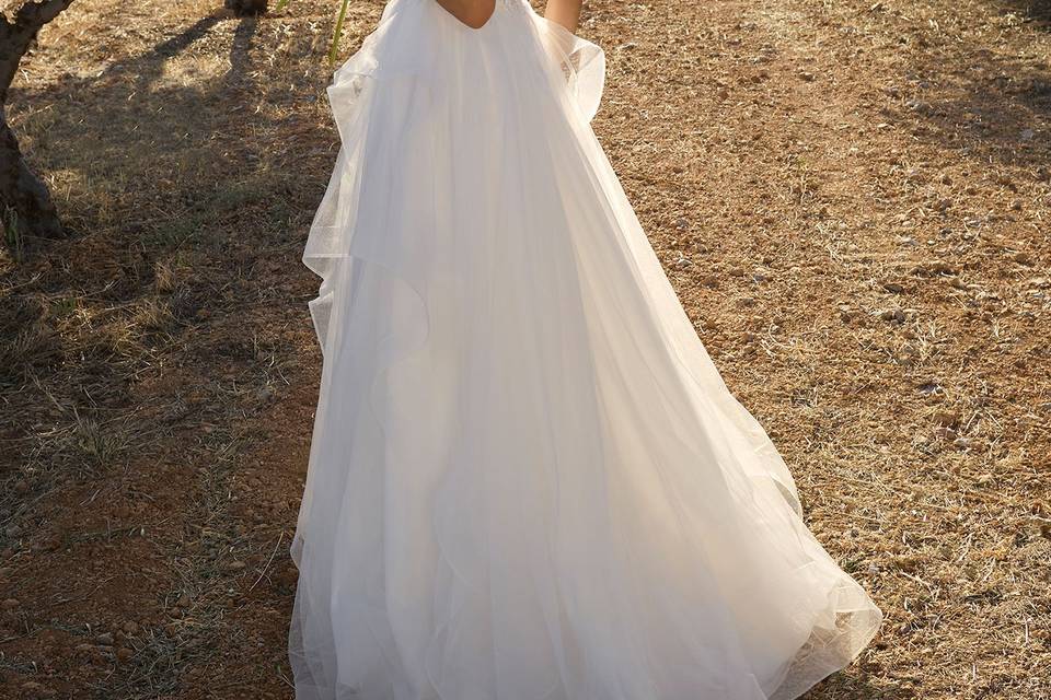 Amigoni Sposa leggero tulle