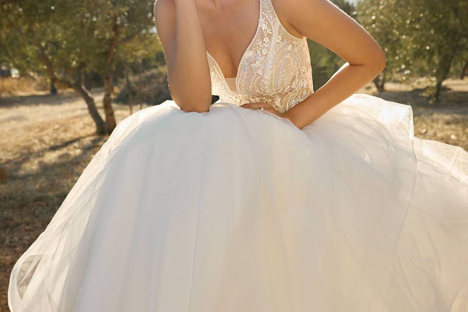 Amigoni Sposa tulle delicato