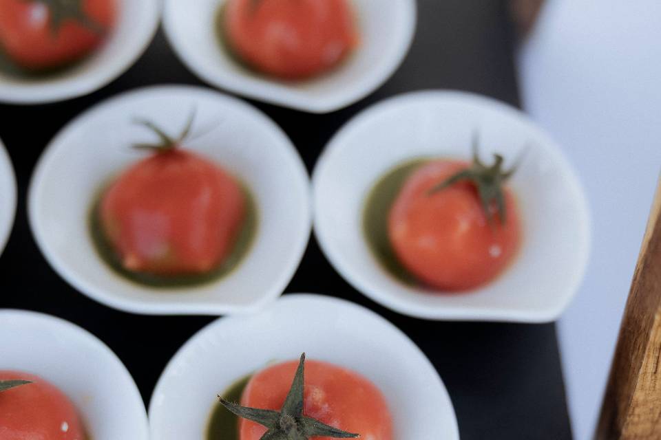 Food at Italian wedding