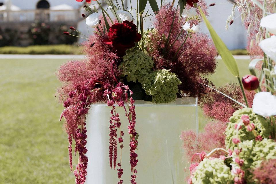 Floral details in veneto