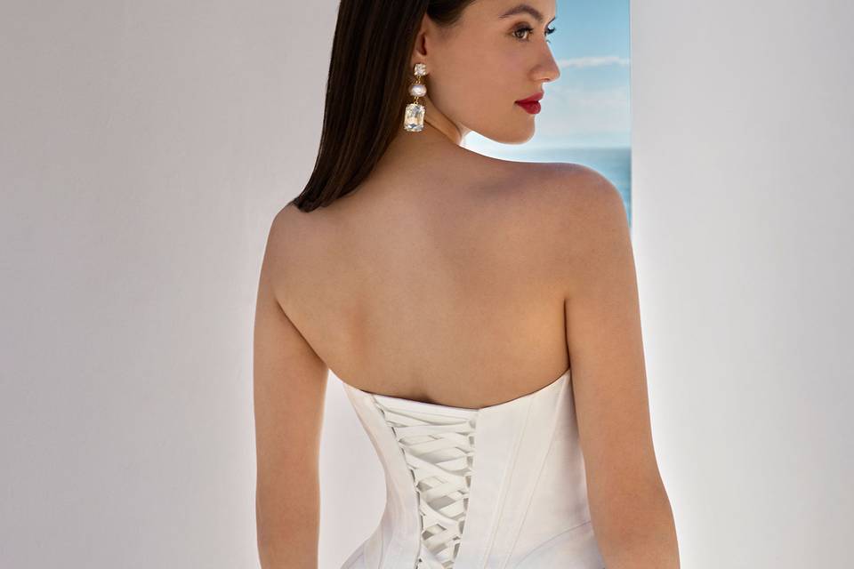 Amigoni Sposa mikado bianco