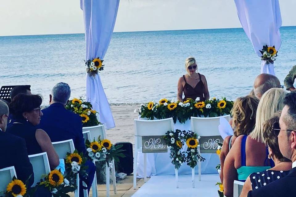 Matrimonio  sulla sabbia