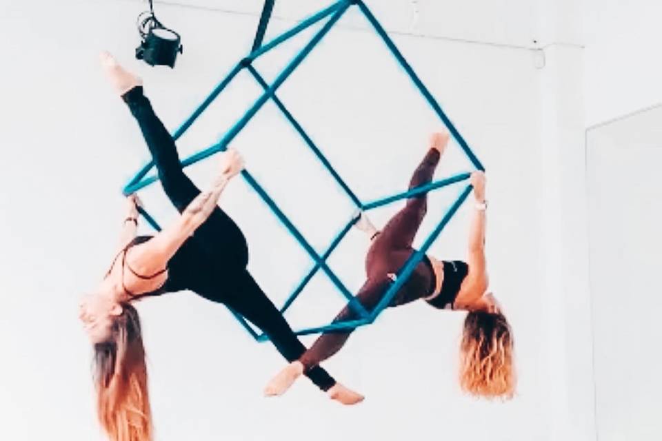 Aerial Cube Ballet duo