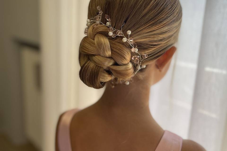 Chignon con treccia