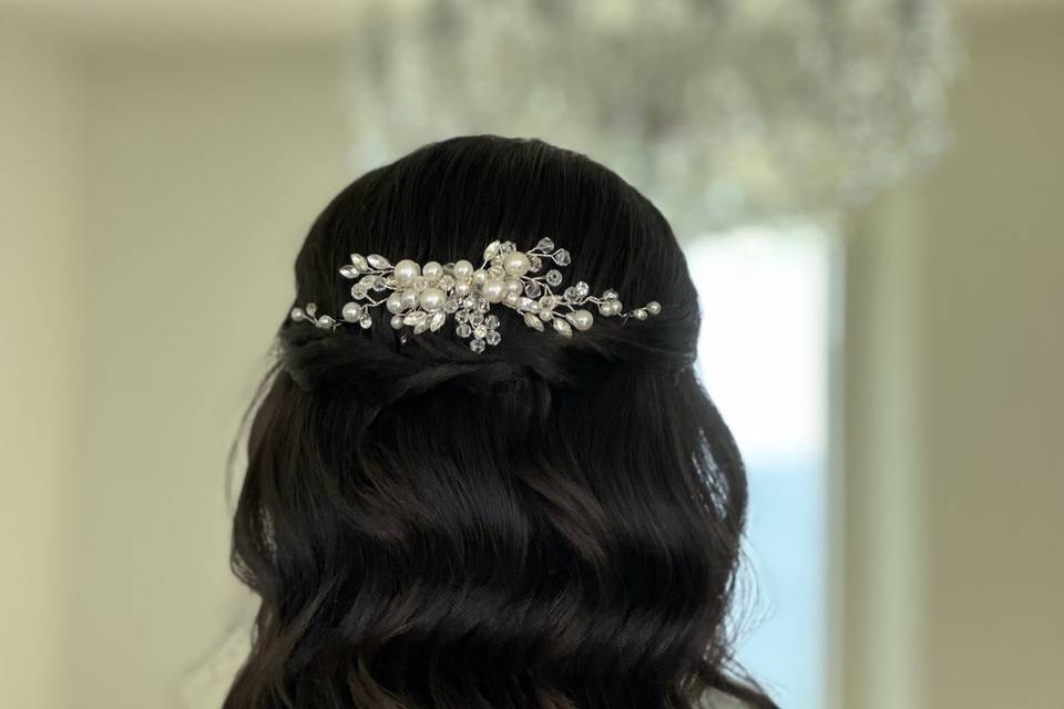Semiraccolto holliwood sposa