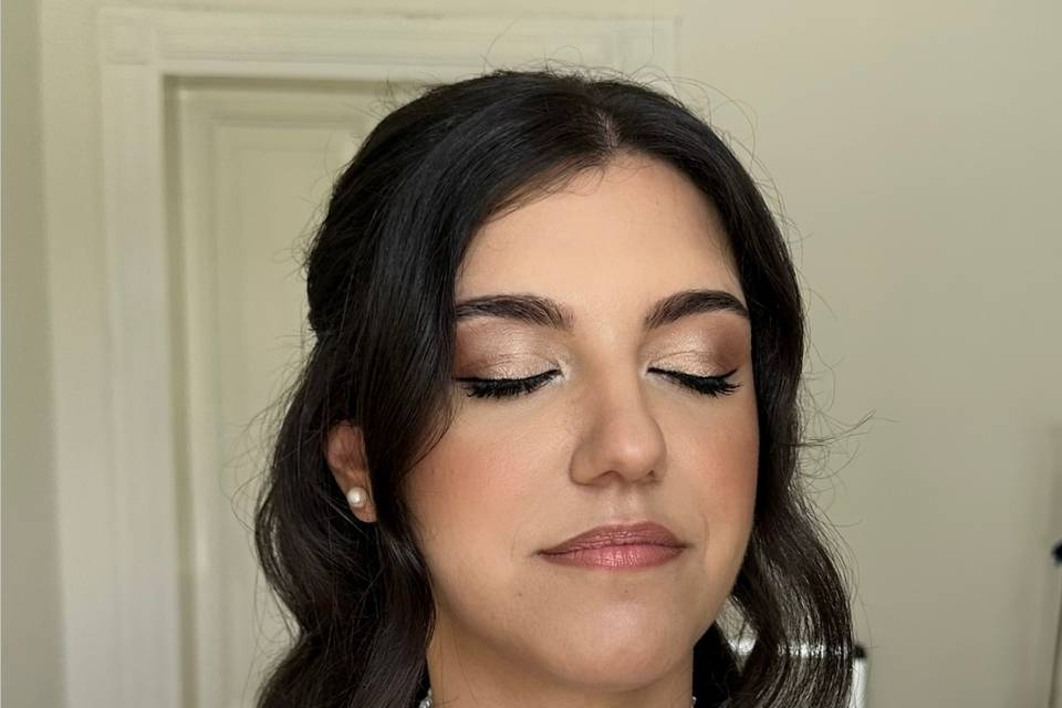 Trucco sposa dorato