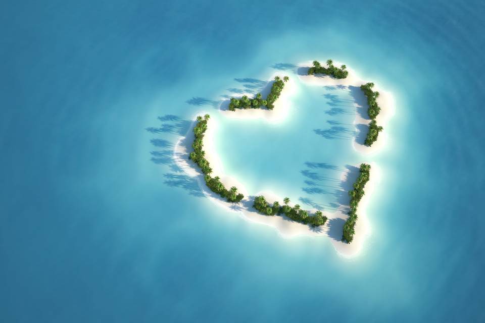 Paradise Hart Shaped Island