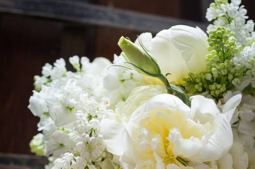 Peonia bianca-bouquet sposa