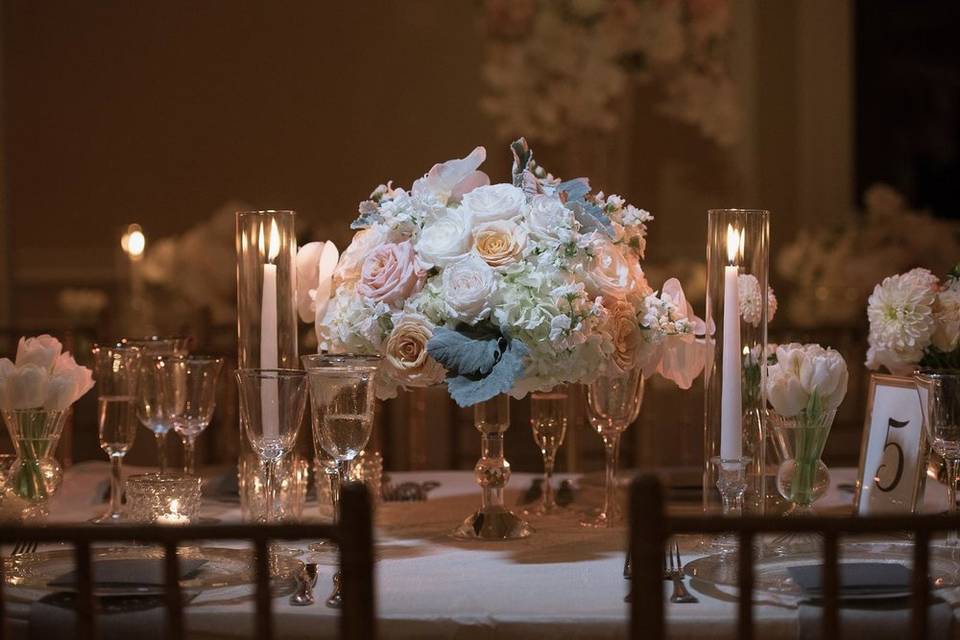 Wedding flowers-centrotavola