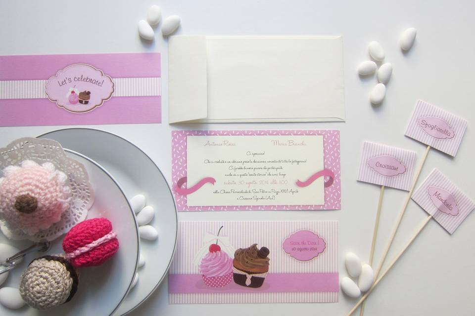 Coordinati nozze Tema Cup Cake