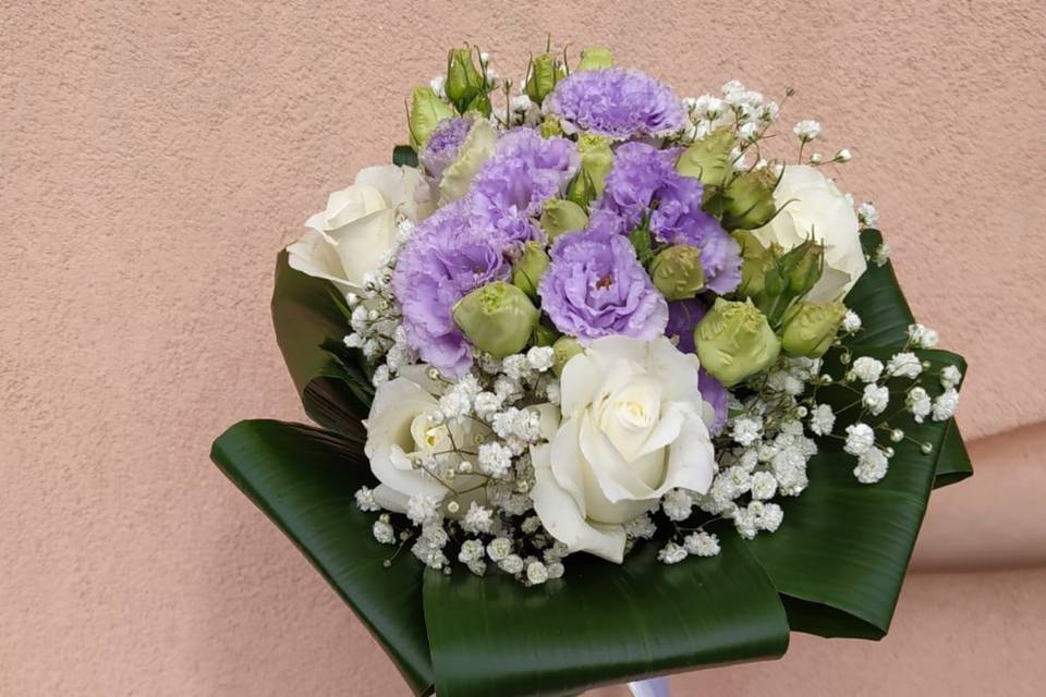 Bouquet lilla e bianco