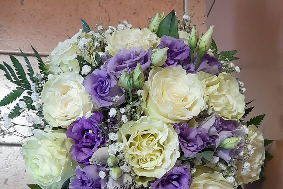 Boquet bianco e lilla