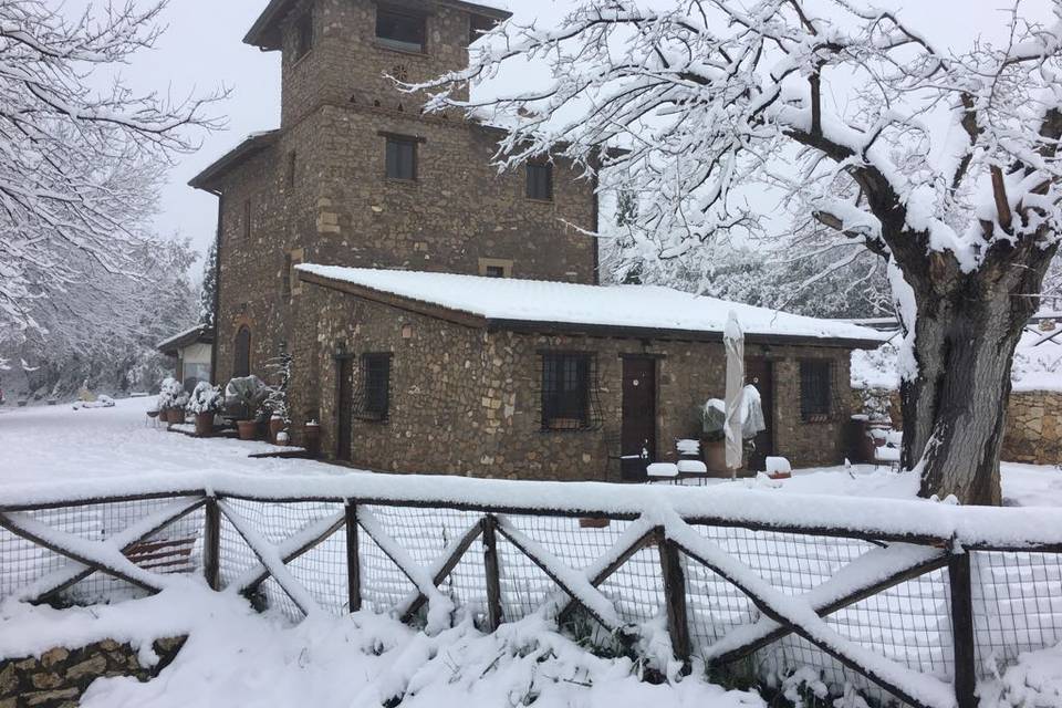 Il Torrino sotto la neve