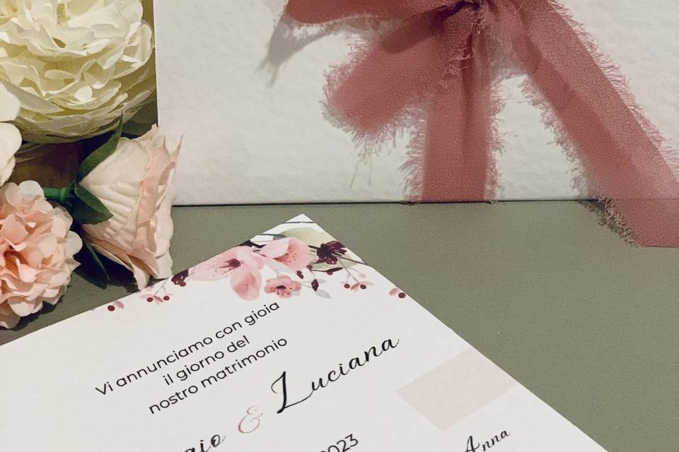 Invito con tasca verticale