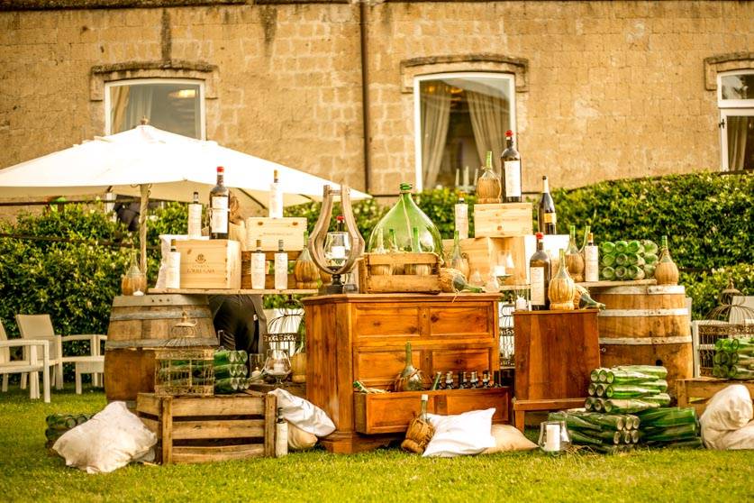 Wine tableaux vintage