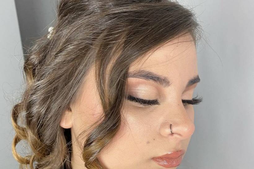 Make-up sposa in toni caldi