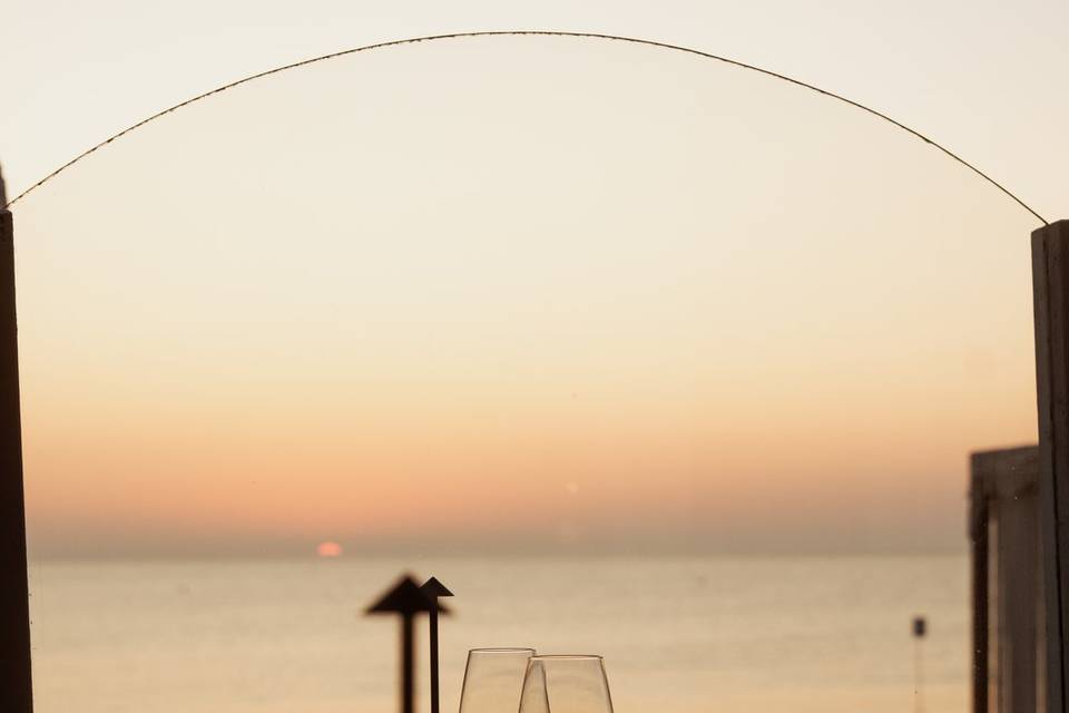 Vista mare a tavola