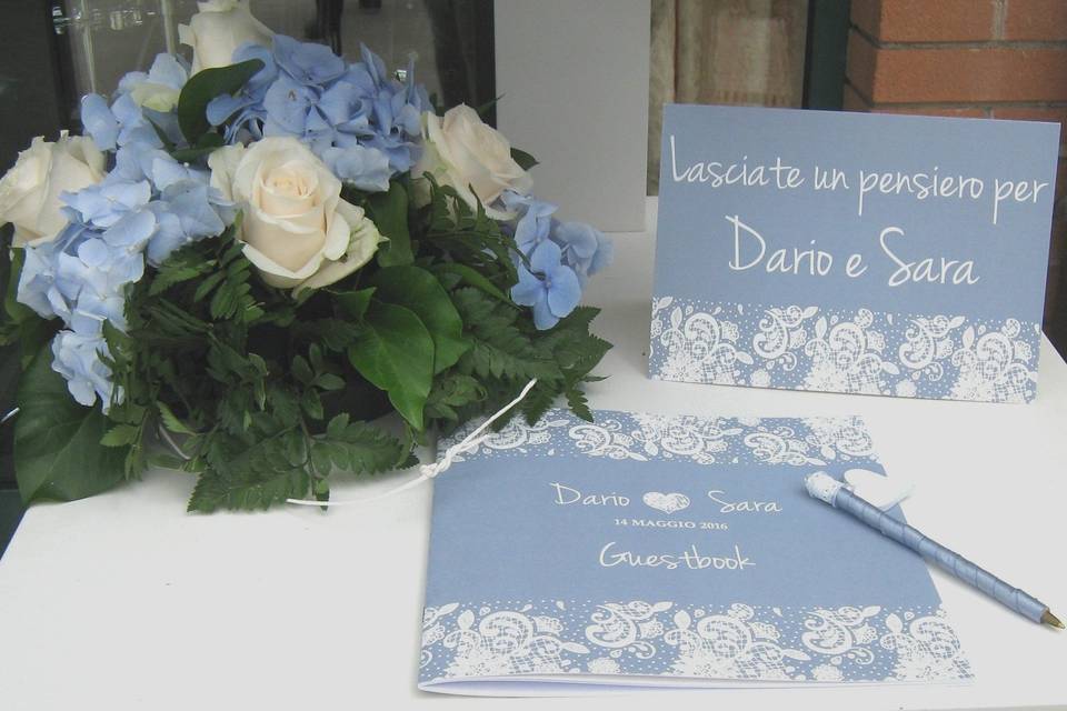 Guest Book Azzurro polvere