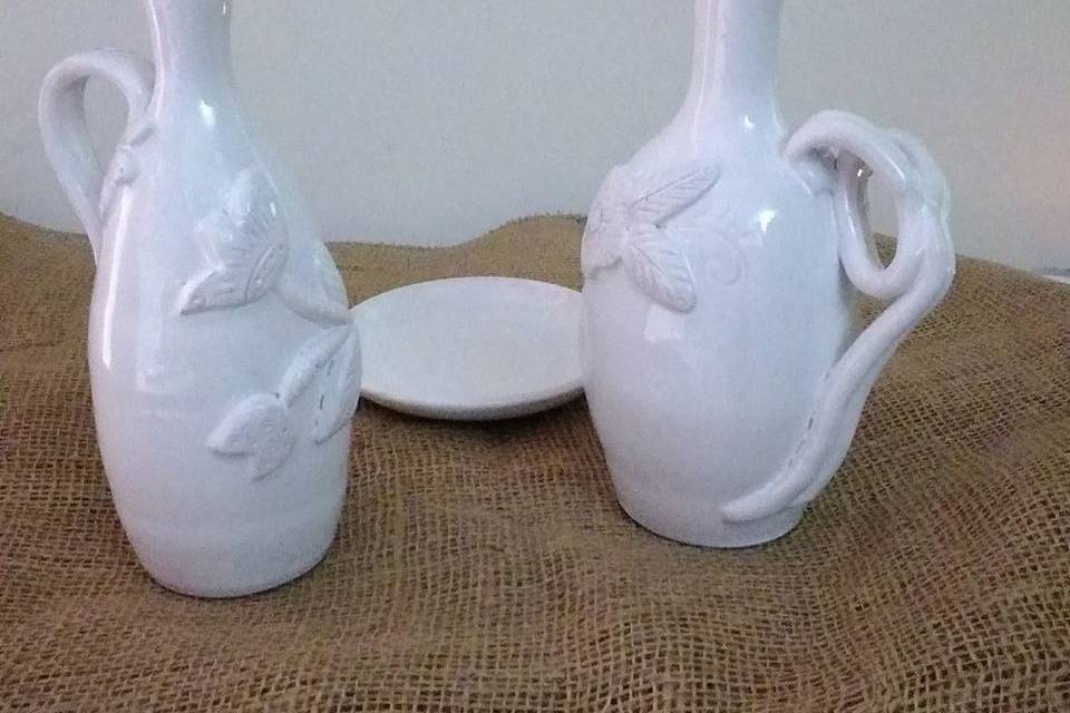 Bottiglia di ceramica per olio