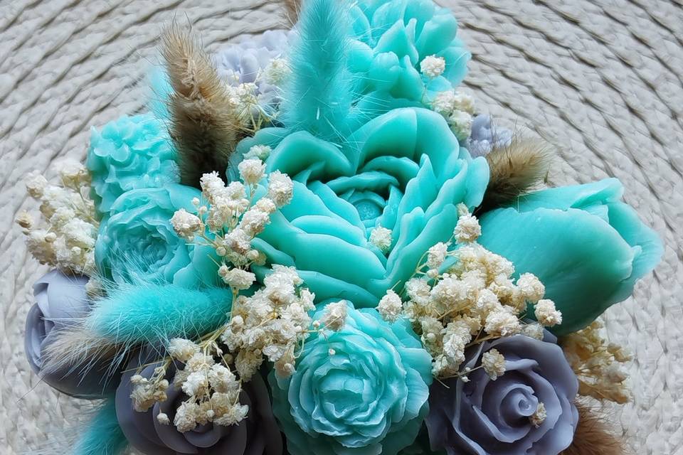 Flower box turchese