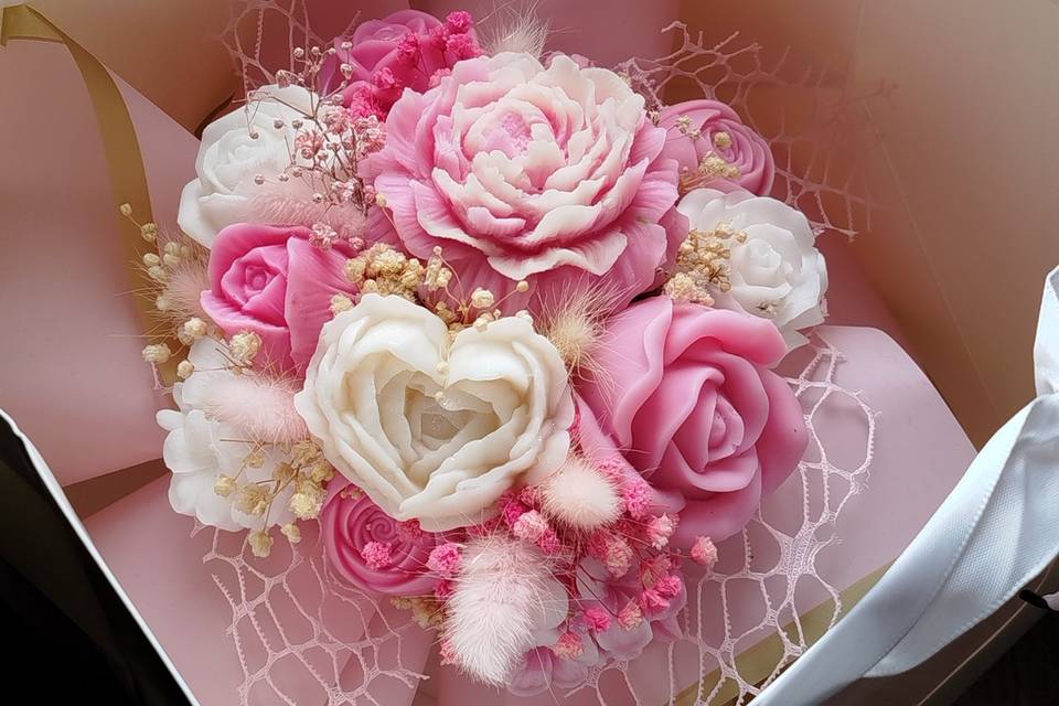 Flower box rosa