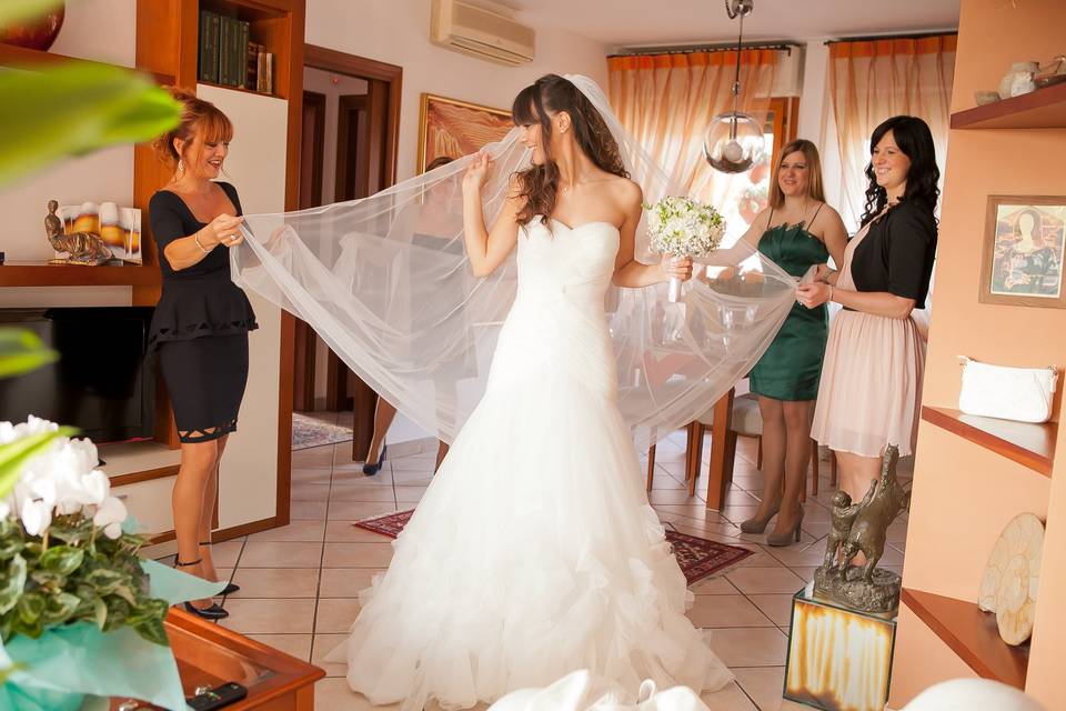 Preparazione sposa