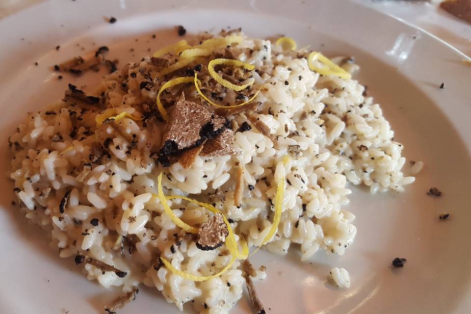 Il risotto al tartufo e limone