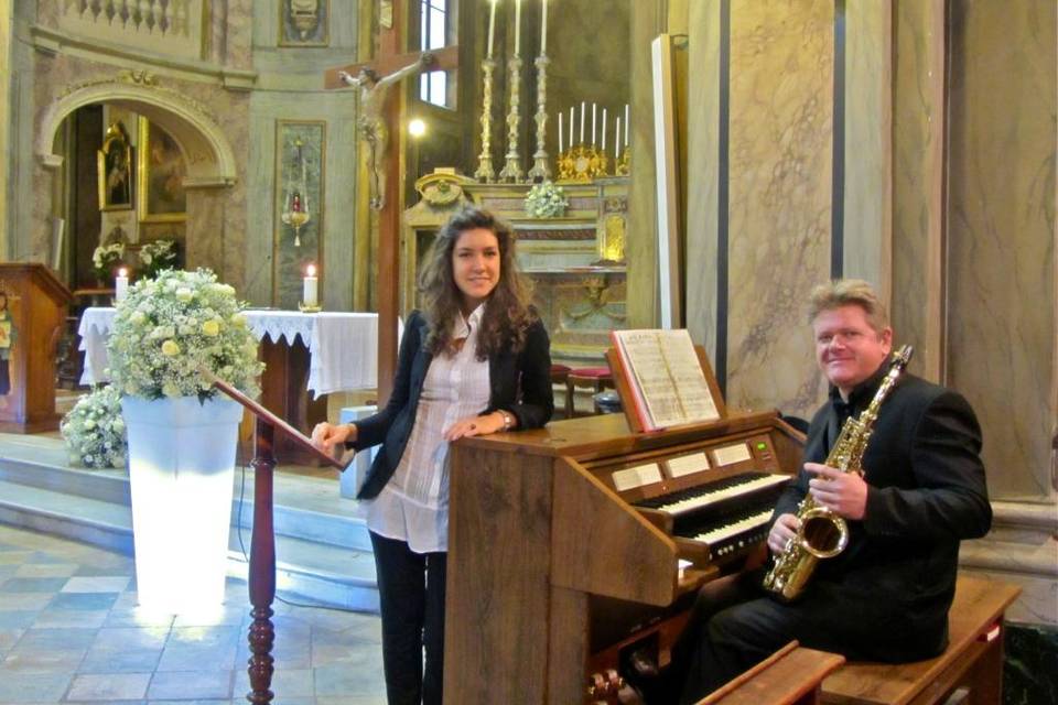 Organo, voce e sax in chiesa