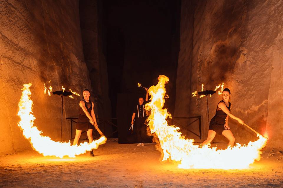 Kami - spettacolo di fuoco