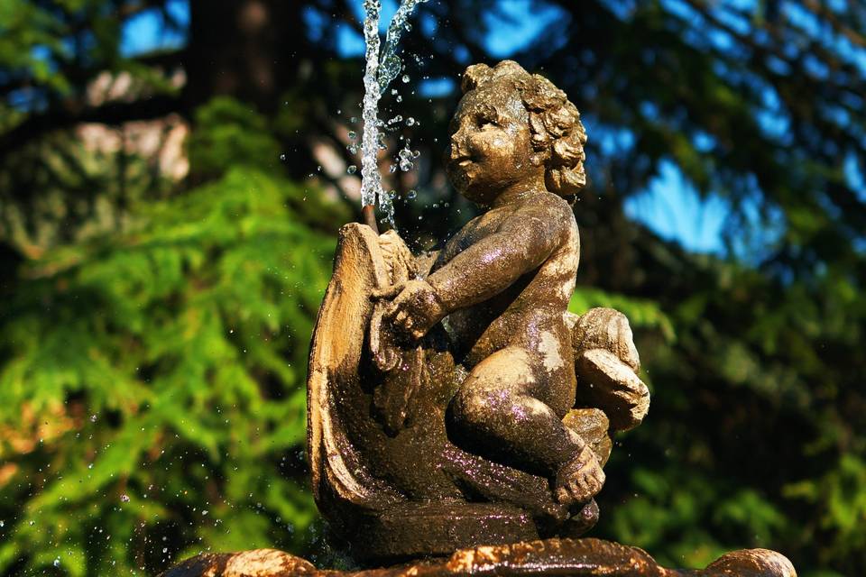 Cupido sulla fontana